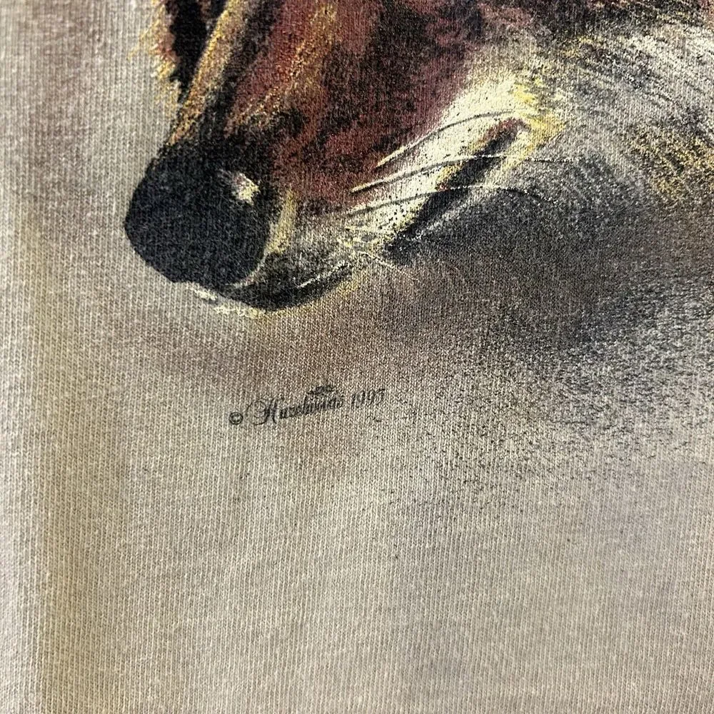 Vintage Wolf Nature AOP Habitat Single Stitch‎ T-shirt 1995